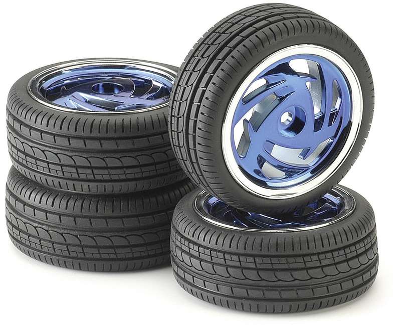 Tire & Rim Set - For 1/10 Scale Radio Control Car