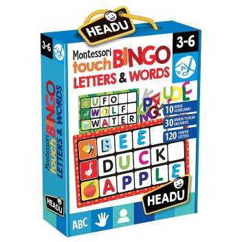 MONTESSORI TOUCH BINGO LETTERS & WORDS EDUCATIONAL PUZZLEEDUCTIONAL PUZZLE, TEACHER HOMESCHOOL SU...