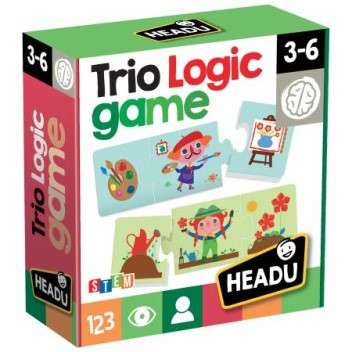 TRIO LOGIC GAME EDUCATIONAL ;EDUCTIONAL PUZZLE, TEACHER HOMESCHOOL SUPPLIES;  TODDLER LEARNING TO...