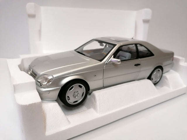 MERCEDES-BENZ CL600 COUPÉ SILVER 1997 DIECAST 1/18