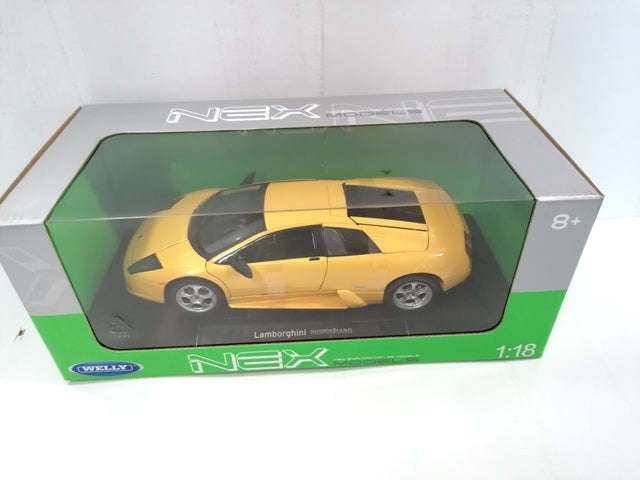 LAMBORGHINI MURCIELAGO YELLOW 2003 DIECAST 1/18, DIECAST CAR, COLLECTABLE CAR.
