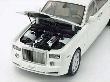 1:18 ROLLS ROYCE PHANTOM EXT W/BASE ENGLISH WHITE DIECAST, DIECAST COLLECTABLES