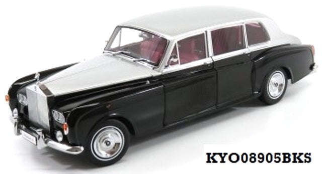 ROLLS-ROYCE PHANTOM VI BLACK/SILVER  1/18 DIECAST, DIECAST COLLECTABLES