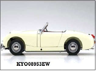 AUSTIN HEALEY SPRITE ENGLISH WHITE  1/18 DIECAST, DIECAST COLLECTABLES