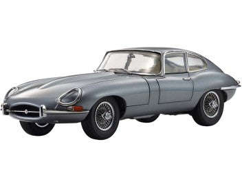JAGUAR E-TYPE SILVER  1/18 DIECAST, DIECAST COLLECTABLES