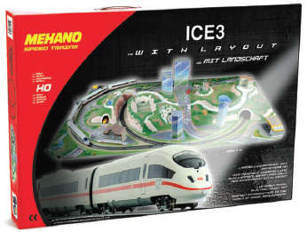 German Inter City Express 3 With Layout TRAIN SET HO