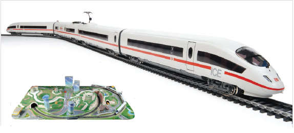 German Inter City Express 3 With Layout TRAIN SET HO