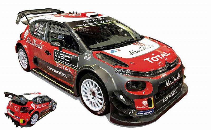 CITROËN C3 WRC OFFICIAL PRESENTATION ED  2018 1/18 DIECAST, DIECAST CAR, COLLECTABLE CAR.
