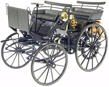 DAIMLER MOTORKUTSCHE DARK BLUE 1886 1/18 DIECAST, DIECAST CAR, COLLECTABLE CAR.