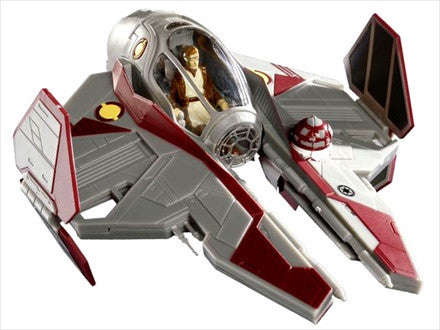 STAR WARS 1:112 OBI WANS JEDI FIGHTER  - EASY KIT (POCKET)  1 PLASTIC MODEL KIT