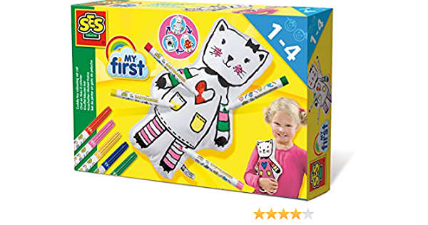 CUDDLEY TOY COLOURING SET CAT EDUCATIONAL,TEACHER HOME SCHOOL, LEARNING