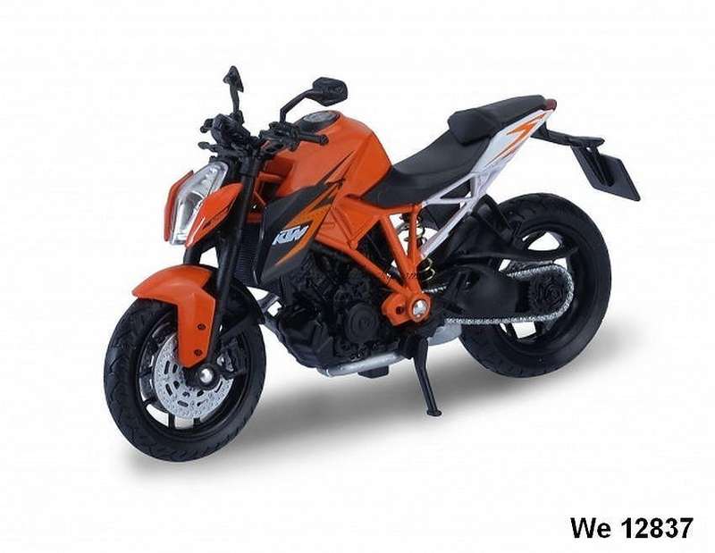 1:18 KTM 1290 SUPER DUKE R ORANGE DIECAST, DIECAST MOTORBIKE, COLLECTABLE MOTORCYCLE.