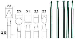 Proxxon - Wolfram vanadium steel Milling Cutters - Set of 5, ARTS AND CRAFTS, MINIATURE MODEL BUI...