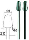 Proxxon - Wolfram vanadium steel milling Cutters (6mm) - Cone Shape, ARTS AND CRAFTS, MINIATURE M...