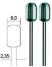 Proxxon - Wolfram vanadium steel milling Cutters (8mm) - Cylinder, ARTS AND CRAFTS, MINIATURE MOD...