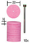 Proxxon - Grinding Disks 22mm Diameter and Arbour (Soft Stone), ARTS AND CRAFTS, MINIATURE MODEL ...