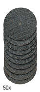 Proxxon - Aluminium oxide cutting discs with reinforcement (Set of 50), ARTS AND CRAFTS, MINIATUR...