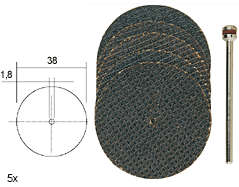 Proxxon - Aluminium oxide cutting discs with reinforcement (Set Of 5), ARTS AND CRAFTS, MINIATURE...