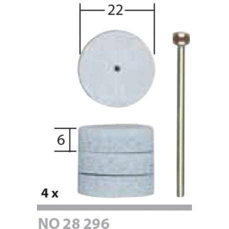 Proxxon - Flexible polishing pad set - For Perspex, ARTS AND CRAFTS, MINIATURE MODEL BUILDING, PR...