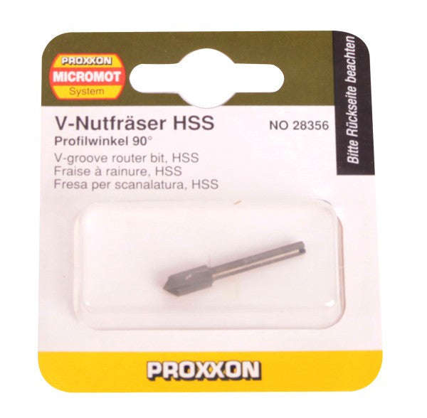 Proxxon - V-groove router bit, HSS, ARTS AND CRAFTS, MINIATURE MODEL BUILDING, PROXXON ACCESSORIES