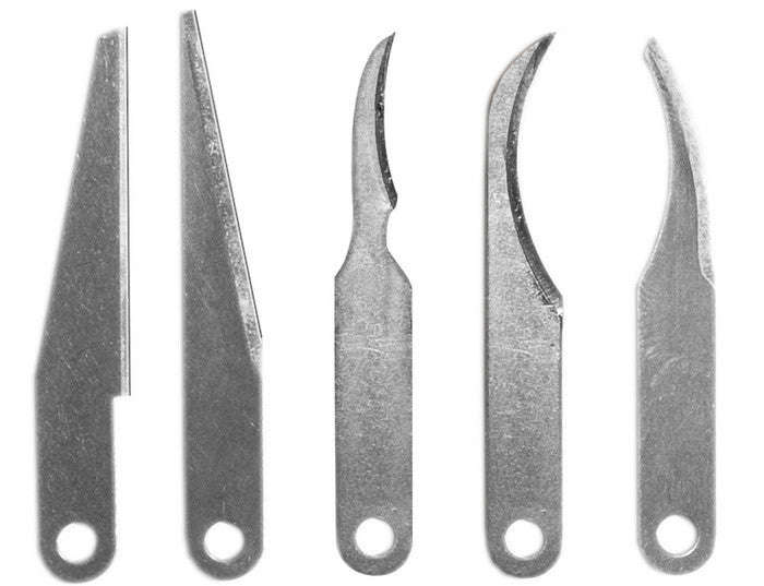 5 Assorted Carving Blades - 5pcs HOBBY TOOL, ARTS AND CRAFTS, STATIONERY, MINIATURE MODEL BUILDING