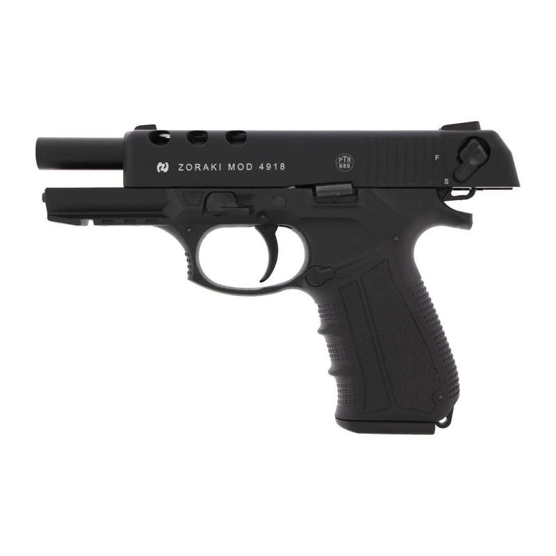 Zoraki 4918 - 9mm pepper/teargas/blanks pistol, black