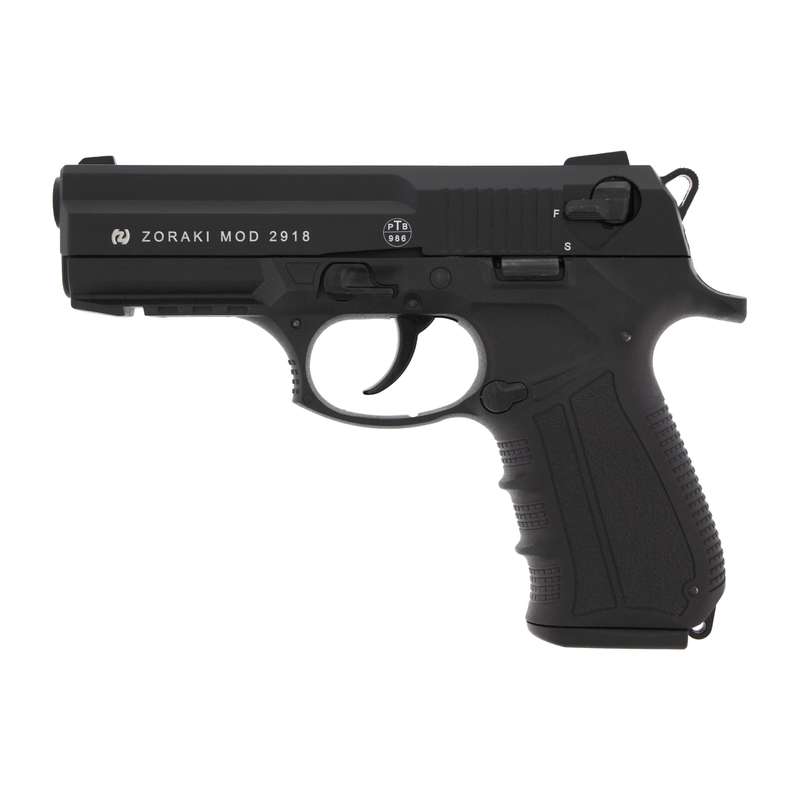 Zoraki 2918 - 9mm pepper/teargas/blanks pistol, black