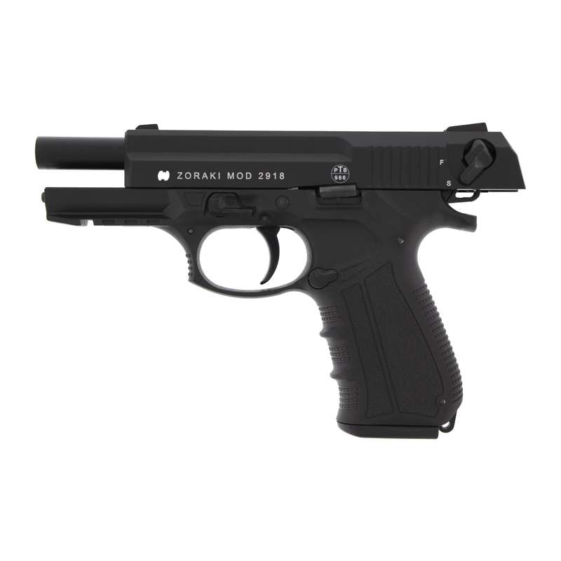 Zoraki 2918 - 9mm pepper/teargas/blanks pistol, black