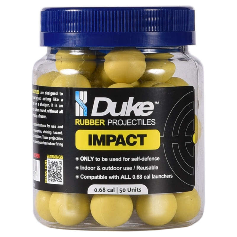 Duke Defence Rubber Practice Projectiles (Select Pack Size)