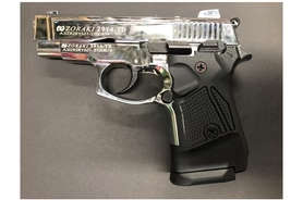 Zoraki 2914TD 9mm Pepper Gun Blank Gun Shiny Chrome and Black