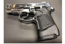 Zoraki 2914TD 9mm Pepper Gun Blank Gun Shiny Chrome and Black