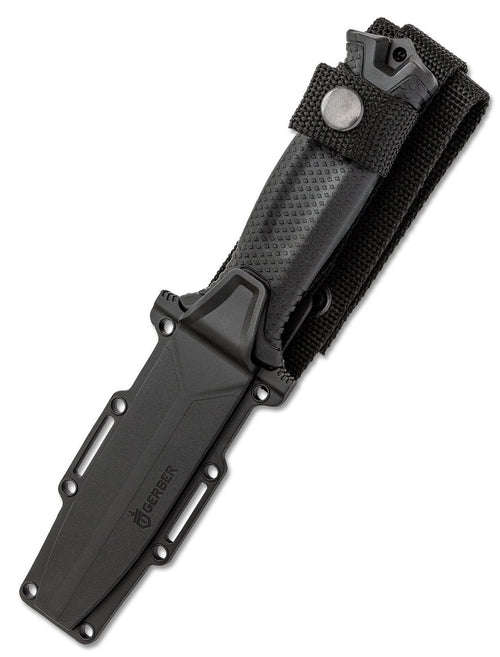 Gerber Strongarm Black Serrated w/ Sheath