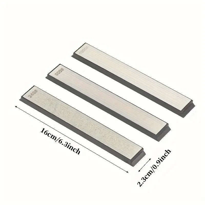 3-Piece Professional Diamond Knife Sharpening Set for Kitchen Knives