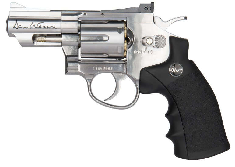 Dan Wesson 2.5" Full Chrome Revolver | 4.5mm BB | CO2 | CO2 BB Gas # 17177