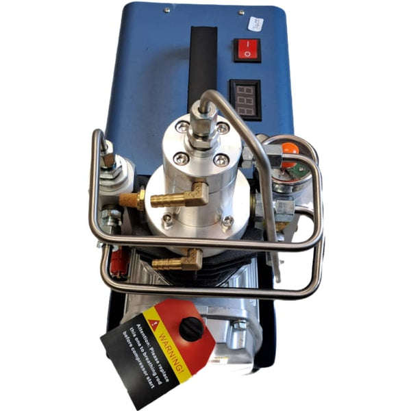 Mini High Pressure Titanium Compressor | 220V |  0-300BAR | Includes Water Pump, Requires Externa...