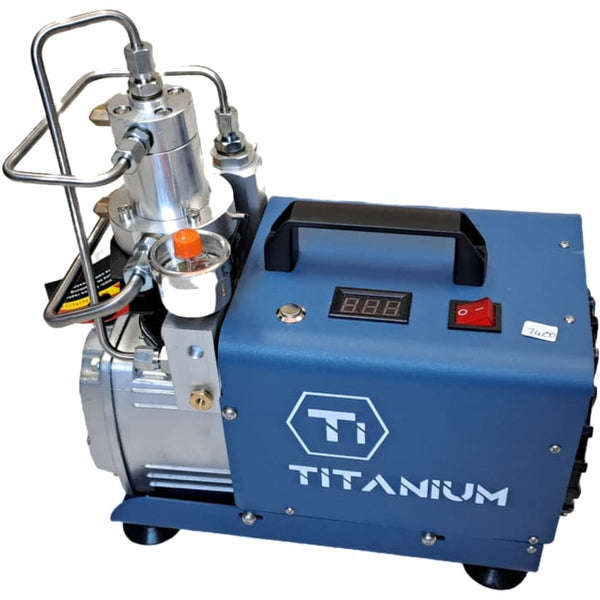 Mini High Pressure Titanium Compressor | 220V |  0-300BAR | Includes Water Pump, Requires Externa...