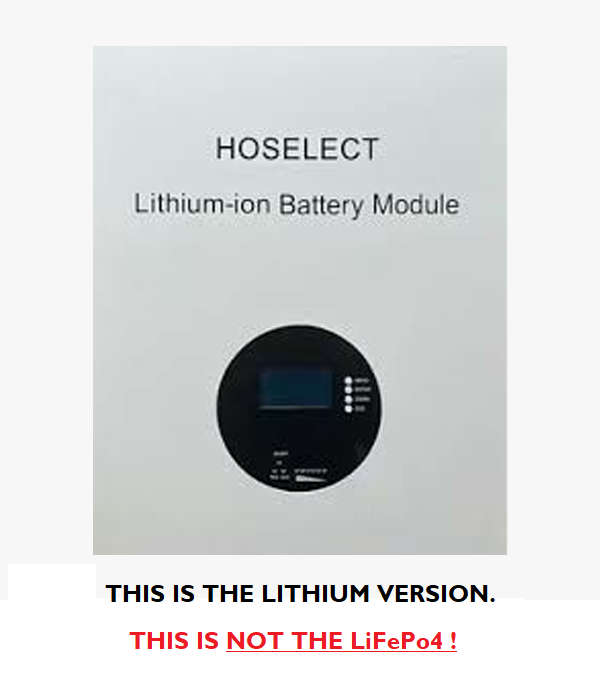 4.8kWh Hoselect Lithium Battery (Wall Mount) 100Ah