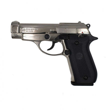 Bruni Mod 84 Chrome 9mm P.A.K Blank / Pepper pIstol