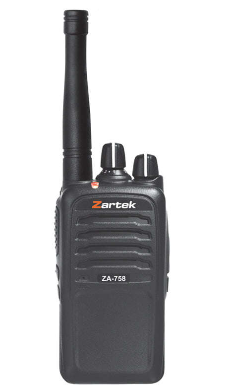 Zartek PMR UHF handheld transceiver with direct plug-in charger adaptor