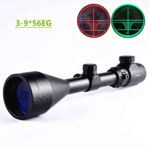Beileshi Tactical 3-9X56 EG Rifle Scope Adjustable Green Red Dot Illuminated