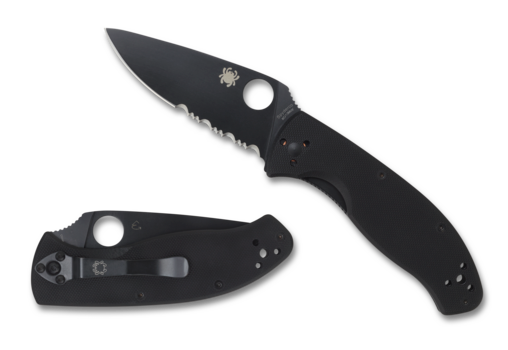Spyderco Tenacious G-10 Black / Black Blade Plain C122GBBKP