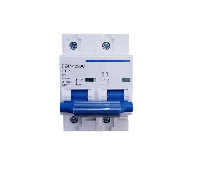Double Pole DC Circuit Breaker 63A |  12-500V DC | 800-1000W | Solar Circuit Breaker