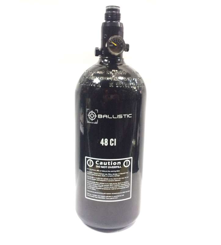 Ballistic Paintball Air Tank 48CI 3000PSI Regulator