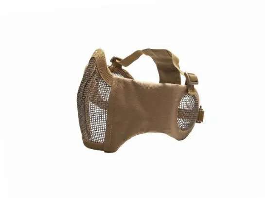 ASG 19234  Mesh Mask Ear Protect Metal Low Half Tan