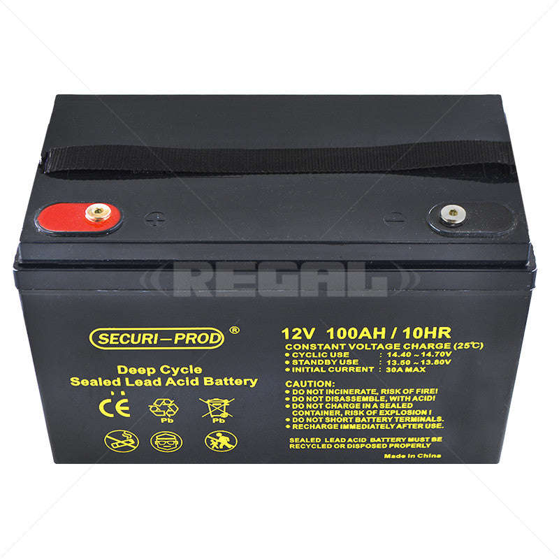 Deep Cycle Battery - 12V 100AH Securi-Prod Deep Cycle