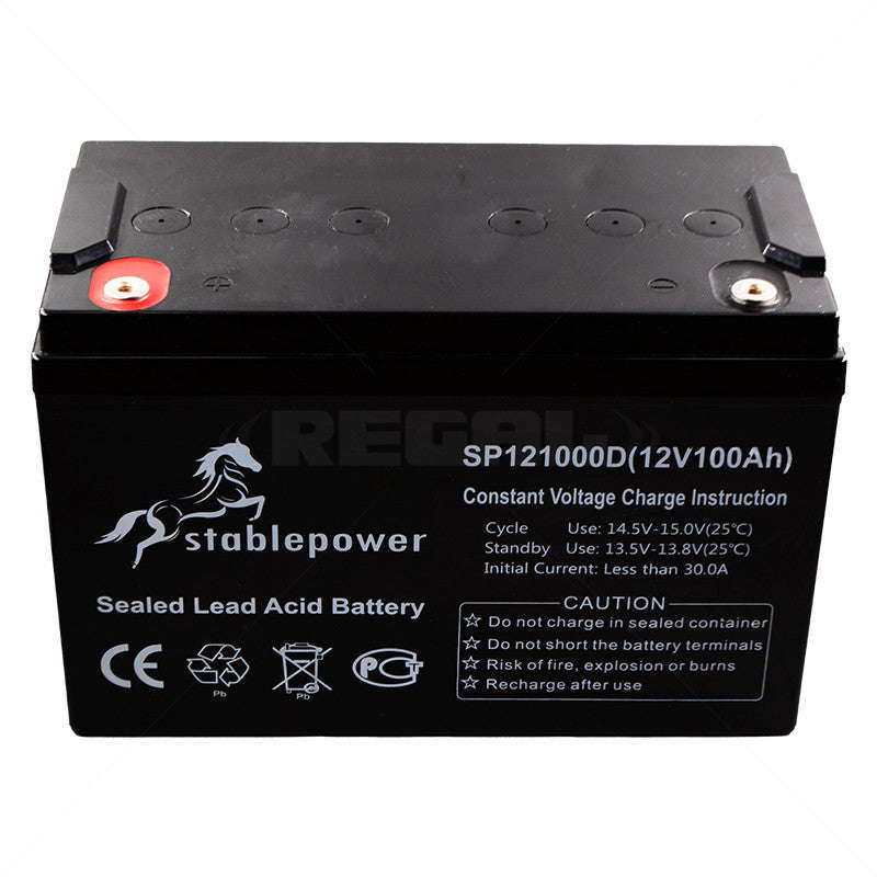 Stable Power 12VDC 100Ah Sealed Lead Acid Battery
