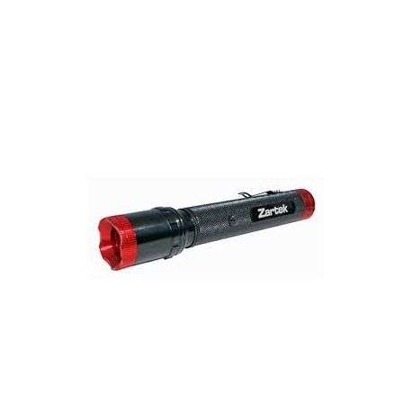 Zartek Flashlight, LED 220lm, Aluminium, flood to spot, Rechargeable, mains/vehicle charger