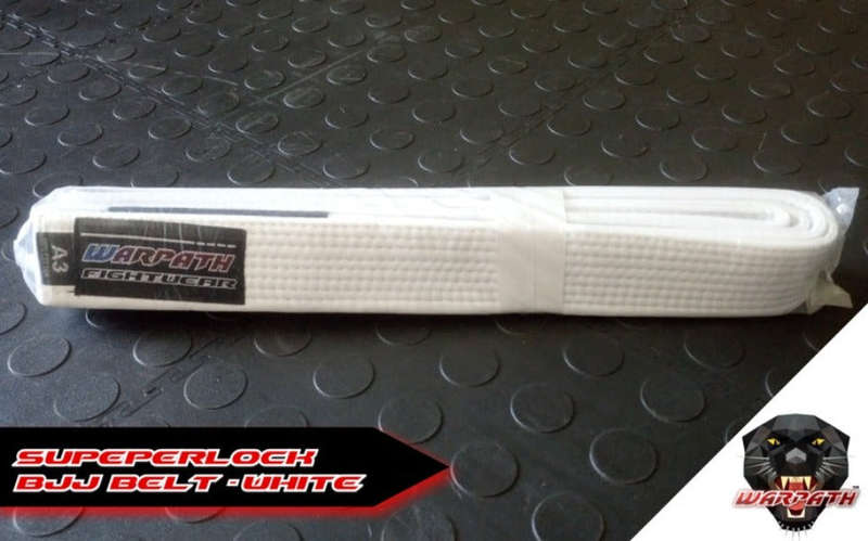 WARPATH Superlock BJJ Belt - White Rank - White / A4 (3.1m)