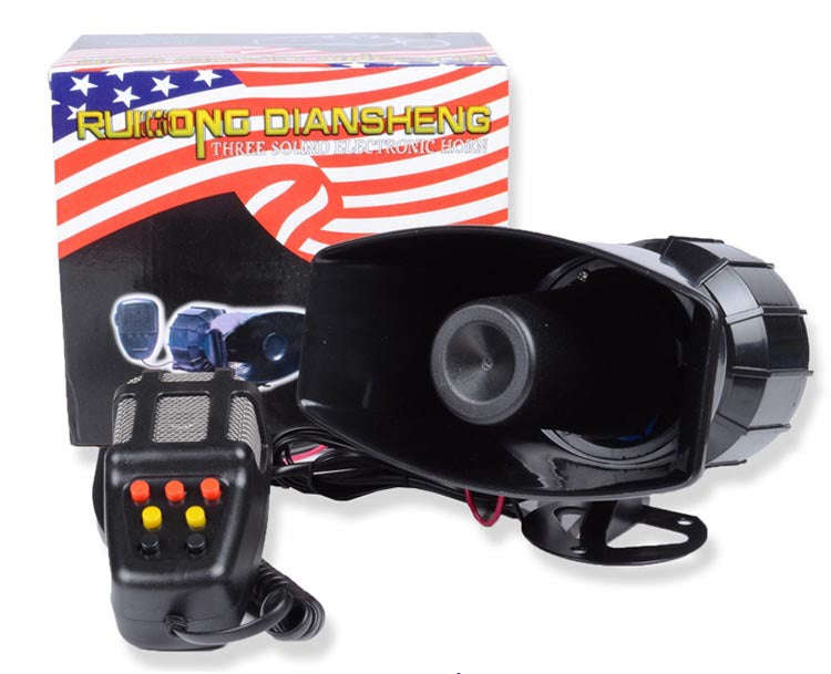12V Car Alarm Siren Loudspeaker Horn 100W