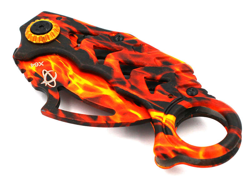 Camouflage hawkbill blade